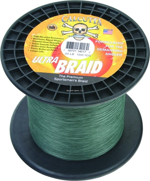 Picture of Calcutta Ultra Braid Fishing Line 20Lb Green 1500Yds