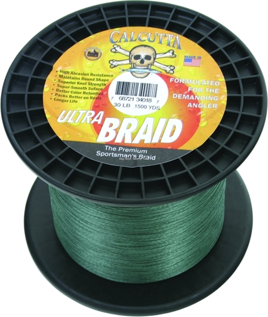 Picture of Calcutta Ultra Braid Fishing Line 30Lb Green 1500Yds