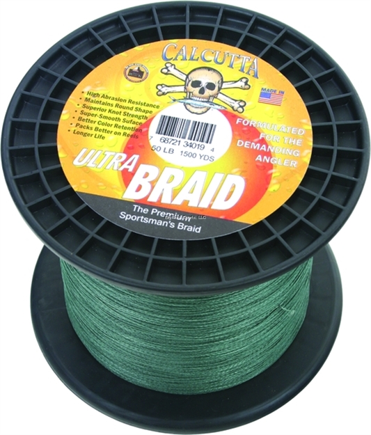 Picture of Calcutta Ultra Braid Fishing Line 50Lb Green 1500Yds