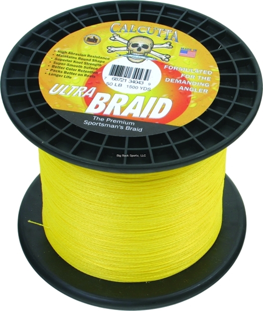 Picture of Calcutta Ultra Braid Fishing Line 50Lb Yellow 1500Yds