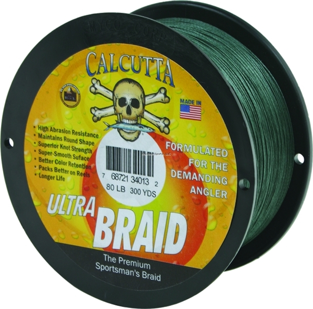 Picture of Calcutta Ultra Braid Fishing Line 80Lb Green 300Yds