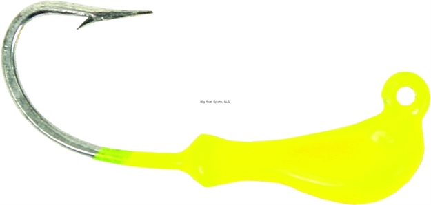 Picture of Calcutta Ultra Jighead, 1/16 Oz, SZ 2 Hook, Yellow, 5/Pack