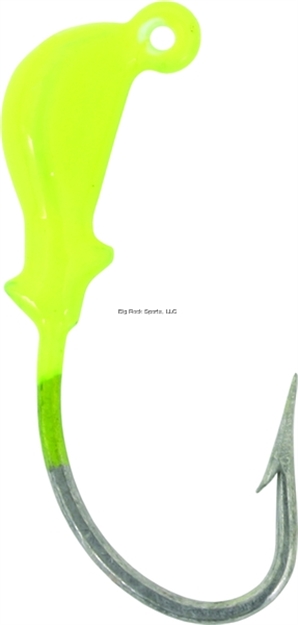 Picture of Calcutta Ultra Jighead, 1/4 Oz, 3/0 Hook, Chartreuse, 5/Pack
