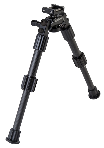 Picture of  Caldwell 1081952 Accumax Premium Pic Rail Bipod 6-9" Black Carbon Fiber