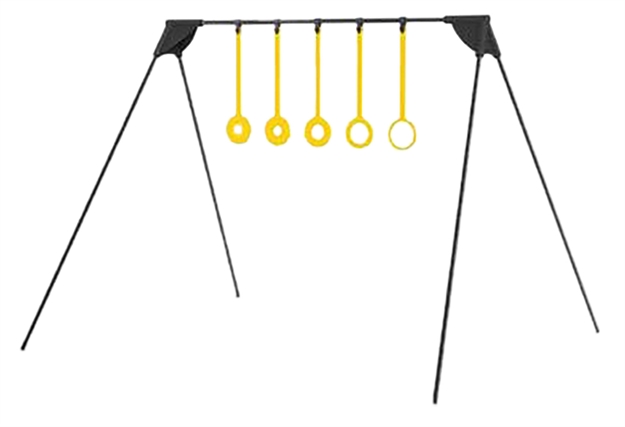 Picture of  Caldwell 4002309 Ring Challenge Rimfire Kyl Black/Yellow Ar500 Steel Standing Includes 5 Rings 661120750475