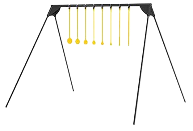 Picture of  Caldwell 4002310 Challenge Target Rimfire Kyl Black/Yellow Ar500 Steel Standing Includes 8 Targets 661120750482