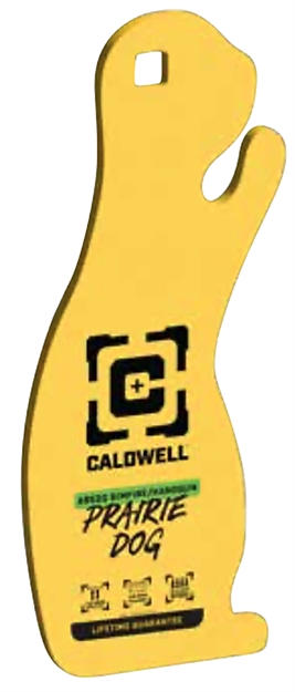 Picture of  Caldwell 4002313   Rimfire/Handgun Yellow Ar500 Steel Prairie Dog 1/4" Thick