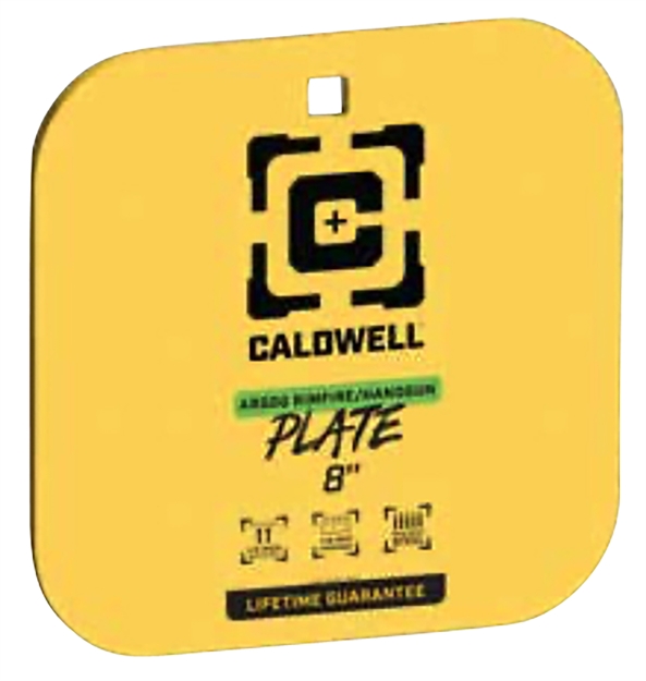 Picture of  Caldwell 4002878   8" Rimfire/Handgun Yellow Ar500 Steel Gong 1/4" Thick 661120750567