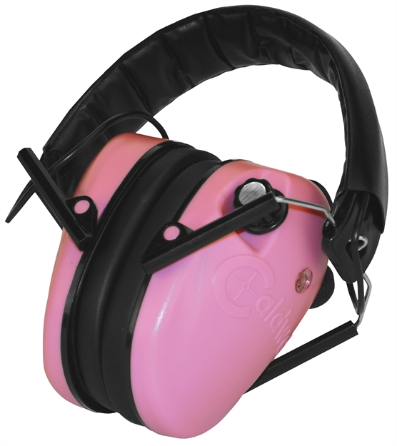 Picture of Caldwell Shooting Supplies E-Max Low Profile Electronic Hearing Protection -Pink 487111 661120871118