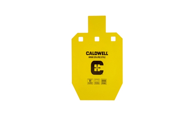 Picture of  Caldwell 1116697 C  Yellow Powder Coat Ar500 Steel 10" L X 6.1" W X 0.4" D 33% Hanging 661120079439