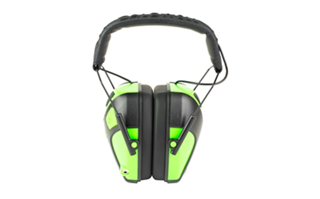 Picture of Caldwell Shooting Supplies Youth Electronic Earmuff Neon Green 1103306