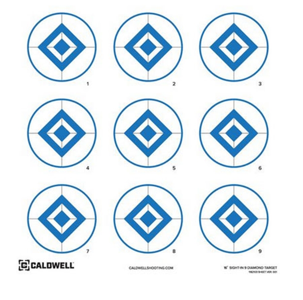 Picture of Caldwell Paper Target 16 9 Diamond Blu 10Pk 1175519