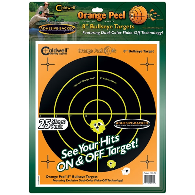 Picture of Caldwell Shooting Supplies Peel 8" Bulls-Eye 25Pk