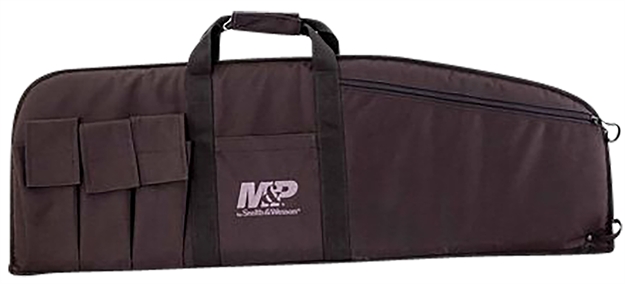 Picture of  M&P Accessories 110016 Duty Series Large Case 45" Black 5 Exterior Mag Pouches For Rifle/Shotgun 661120000143