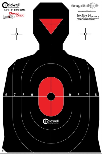 Picture of Caldwell-Battenfeld Silhouette Dual Zone Target 25Pk 280341 661120803416