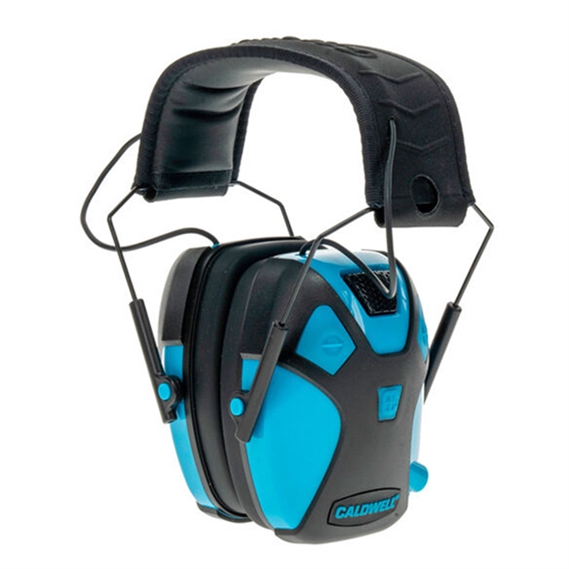 Picture of Caldwell Shooting Supplies Youth Electronic Earmuff Neon Blue 1103307 661120418702