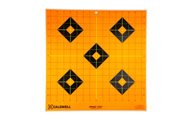 Picture of  Caldwell 1166106 Orange Peel  Black/Orange Self-Adhesive 5 Sheets