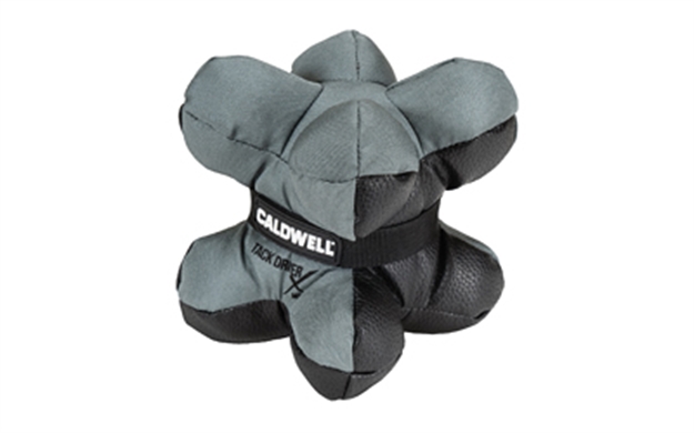 Picture of  Caldwell 1102666 Tack Driver X Mini With Gray & Black Finish, Rubber Bottom, Plastic Pellet Filled, Weighs 1.50 Lbs & 5.50" W X 5.50" H X 5.50" D Dimensions 661120075684