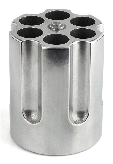 Picture of Caliber Gourmet Cbg1007 Caliber Gourmet Cylinder Pen Holder Silver Aluminum 3.25" X 2.75" Pistol Cylinder CBG-1007 024718511849