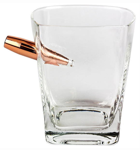 Picture of Caliber Gourmet Cbglmswhiskey Last Man Standing Bullet Whiskey Glass Clear Glass CBG-LMS-WHISKEY