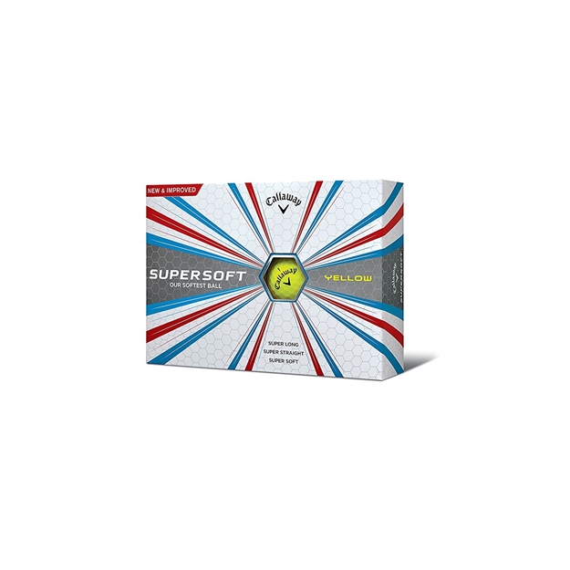 Picture of Callaway 2017 Supersoft Golf Balls (One Dozen)-Yellow