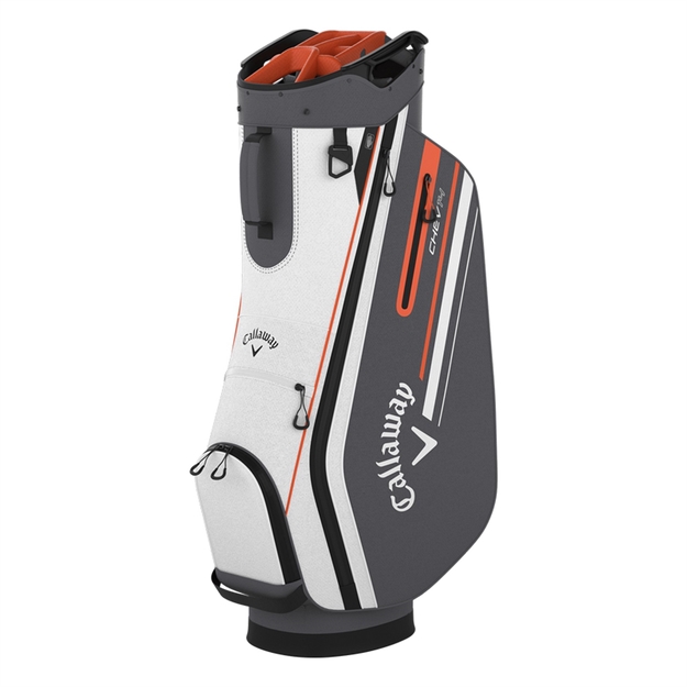 Picture of Callaway 2024 Chev 14 Golf Cart Bag White Charcoal Orange 5124127 197193006978