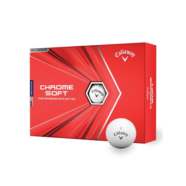 Picture of Callaway Chrome Soft 2020 Golf Balls-Dozen-White