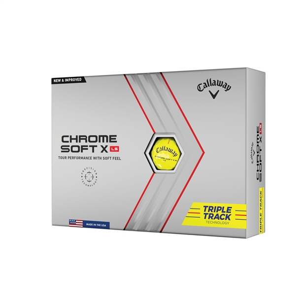 Picture of Callaway Chrome Soft X LS 22 Triple Trk Golf Ball 12Pk Yllow 64304591280 194518547604