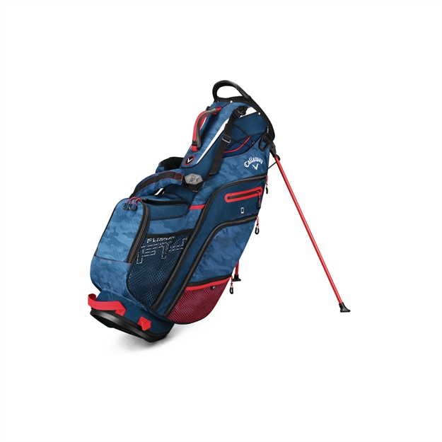 Picture of Callaway Fusion 14 Golf Stand Bag Navy Camo/Red