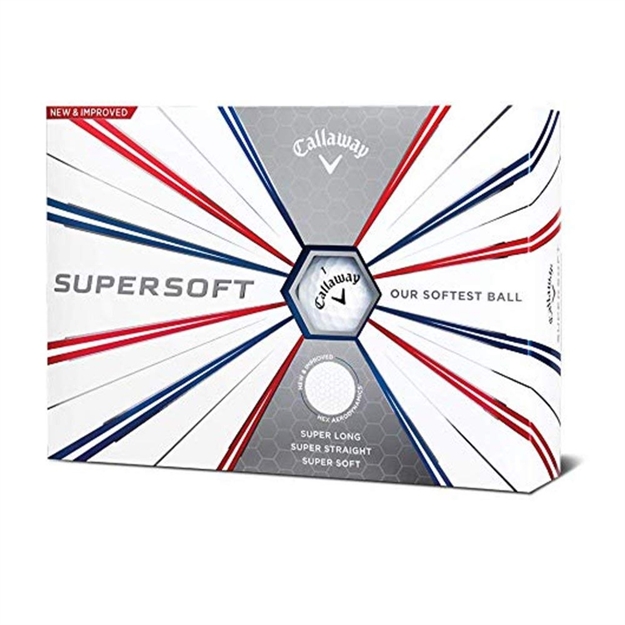 Picture of Callaway Golf 2019 Supersoft Golf Balls - White - Dozen