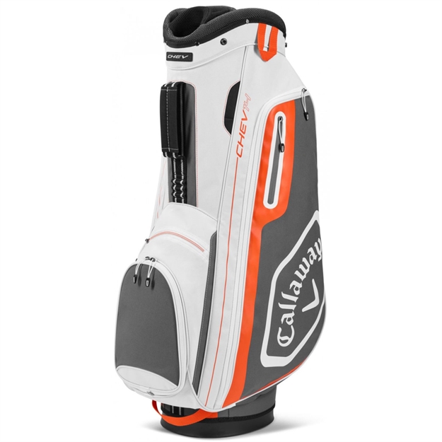 Picture of Callaway Golf 2020 Chev 14 Cart Bag-White-Charcoal-Orange