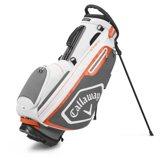 Picture of Callaway Golf 2020 Chev Stand Bag-White-Charcoal-Orange