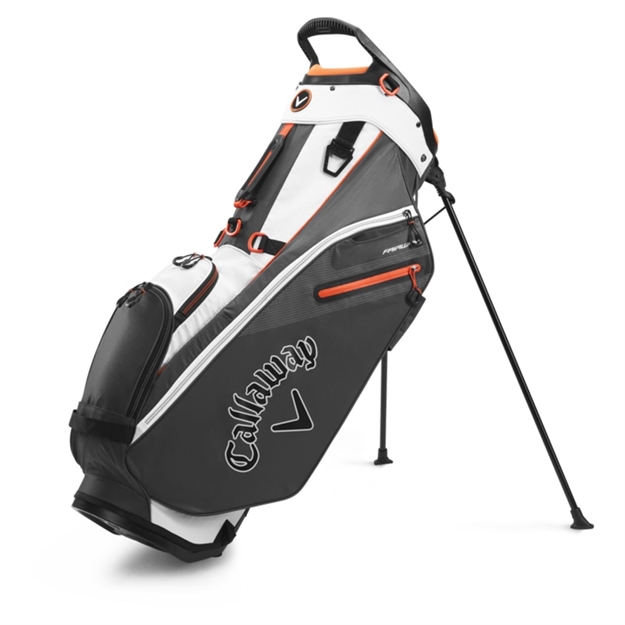 Picture of Callaway Golf 2020 Fairway Stand Bag-White-Charcoal-Orange