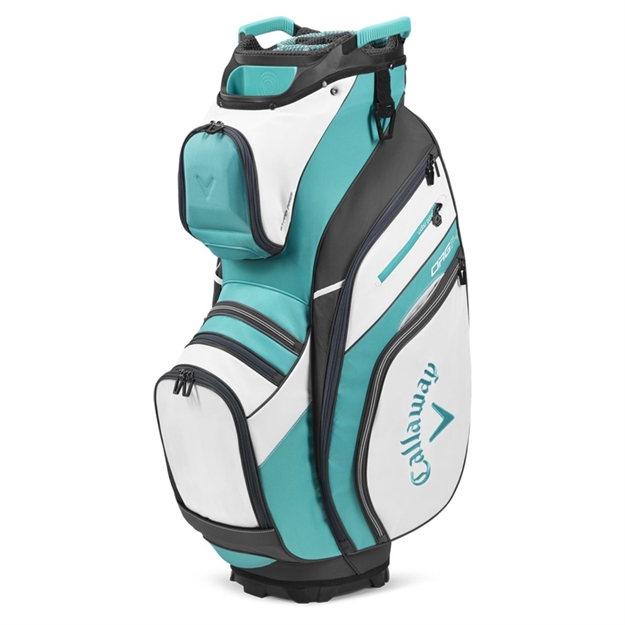 Picture of Callaway Golf 2020 Org 14 Cart Bag-White-Teal-Charcoal