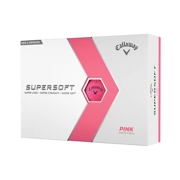 Picture of Callaway Golf 2023 Supersoft Golf Ball-Matte Pink 12Pk 642076012