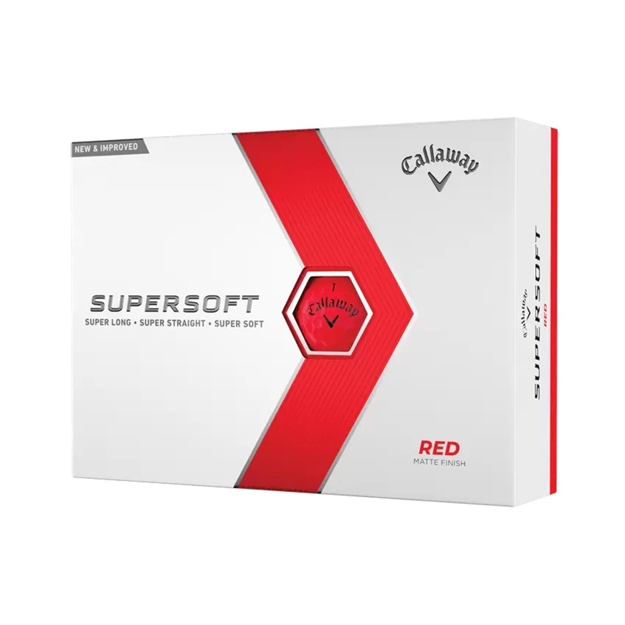Picture of Callaway Golf 2023 Supersoft Golf Ball-Matte Red 12Pk 642826012