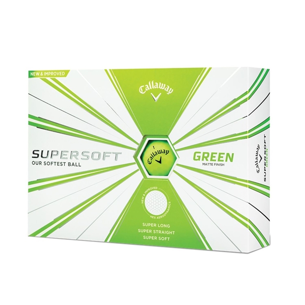 Picture of Callaway Golf Supersoft Golf Balls-One Dozen-Green Matte