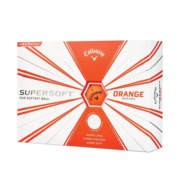 Picture of Callaway Golf Supersoft Golf Balls-One Dozen-Orange Matte