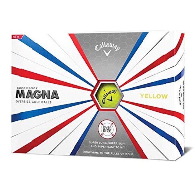Picture of Callaway Golf Supersoft Magna Golf Balls - Yellow - Dozen