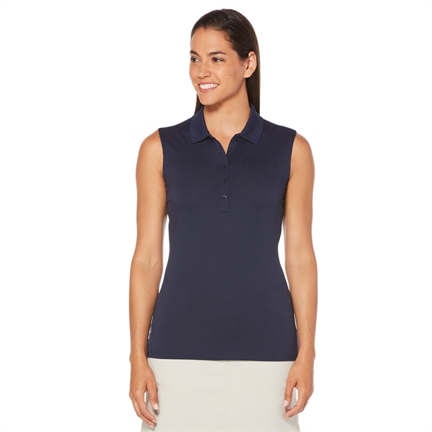 Picture of Callaway Opti-Dri Micro-Hex Sleeveless Polo Peacoat XS