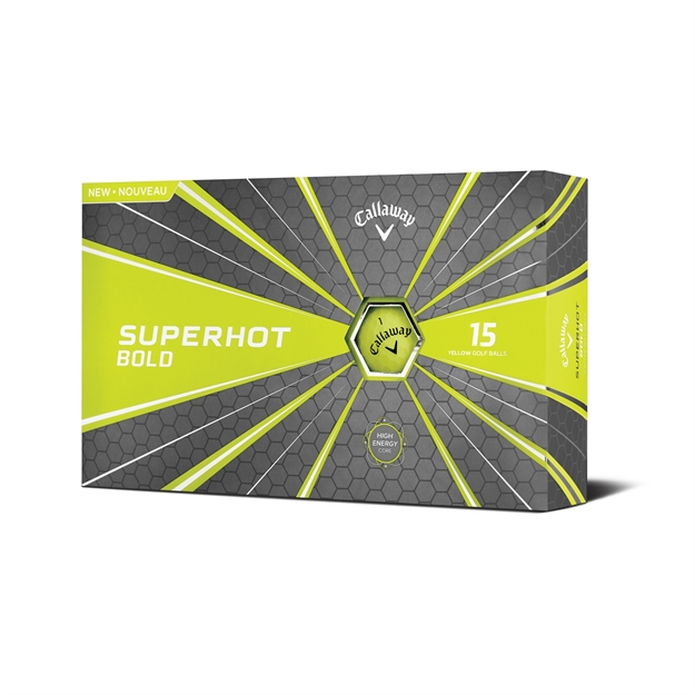 Picture of Callaway Superhot 18 Golf Balls - 15 Pack Bold Yellow