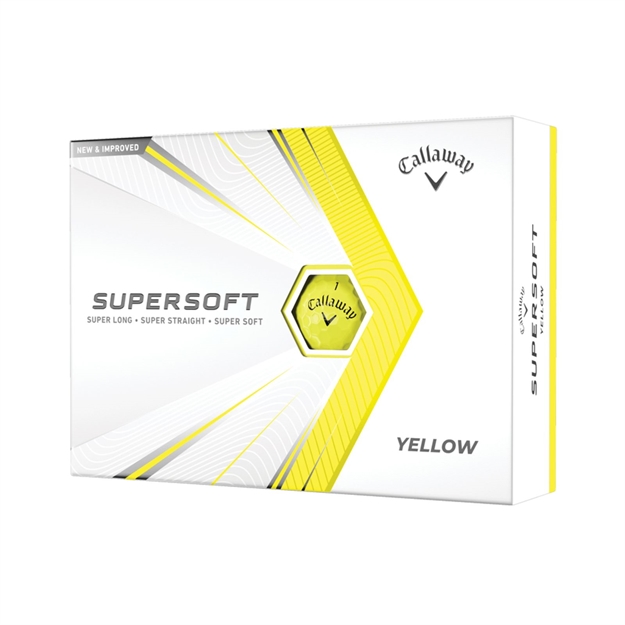 Picture of Callaway Supersoft 2021 Yellow Golf Balls 12Pk