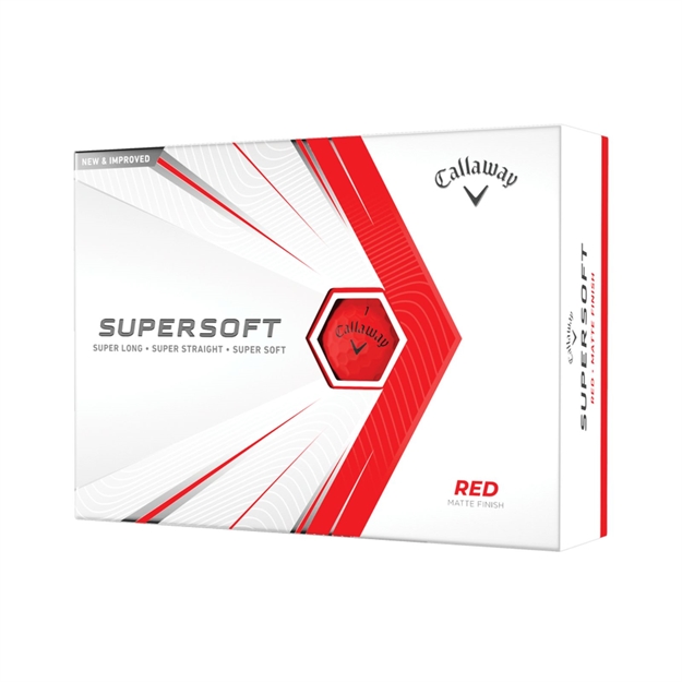 Picture of Callaway Supersoft Matte 2021 Red Golf Balls 12Pk