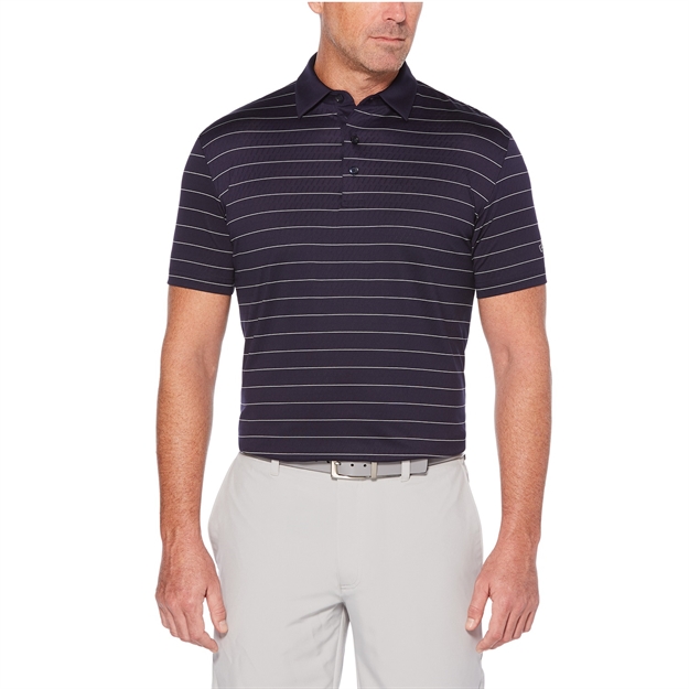 Picture of Callaway Ventilated Striped Polo Peacoat/Grey Logo M