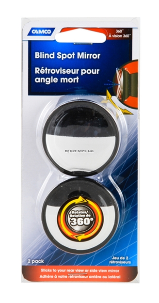 Picture of Camco Blind Spot Mirrors, 1.75In Round, 360 Degree, 2/Pack(Eng/Fr)