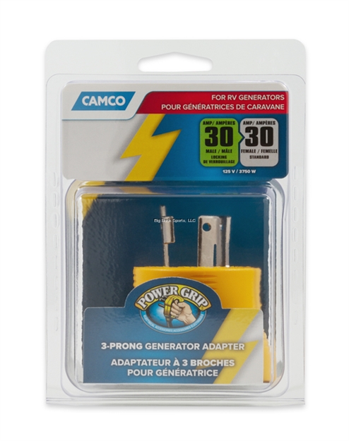 Picture of Camco Powergrip - Genadpt 30Am 3-Prong 125V/3750W(E/F)Clam, Cetlus