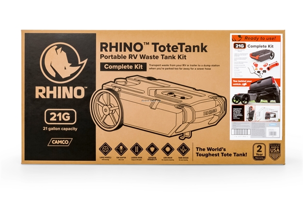 Picture of Camco Rhino RV Sewer Waste Tote Tank - 21 Gallon