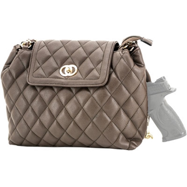 Picture of Cameleon Coco Concealed Carry Purse-Quilted Style Bag Brown 49096