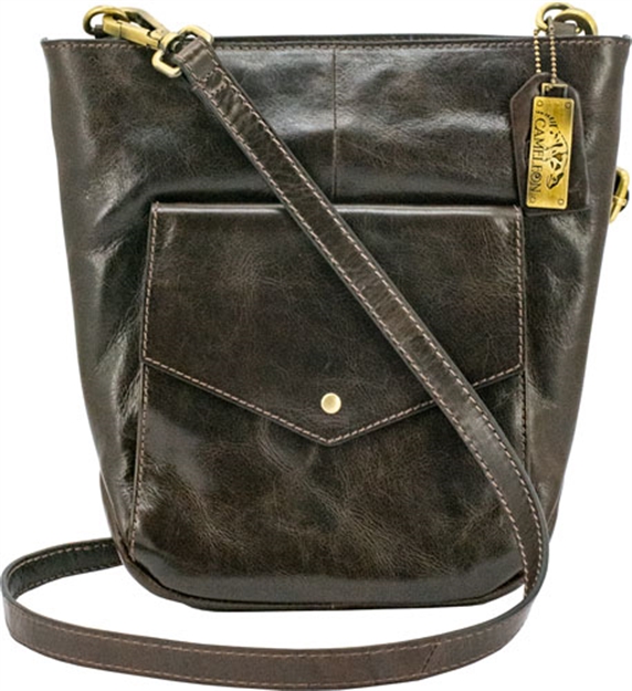 Picture of Cameleon Fortuna Conceal Carry Purse Bucket Tot CB Brown Lthr