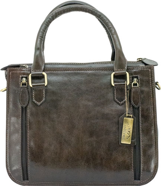 Picture of Cameleon Pandora Conceal Carry Purse Satchel Handbag Brn Lthr